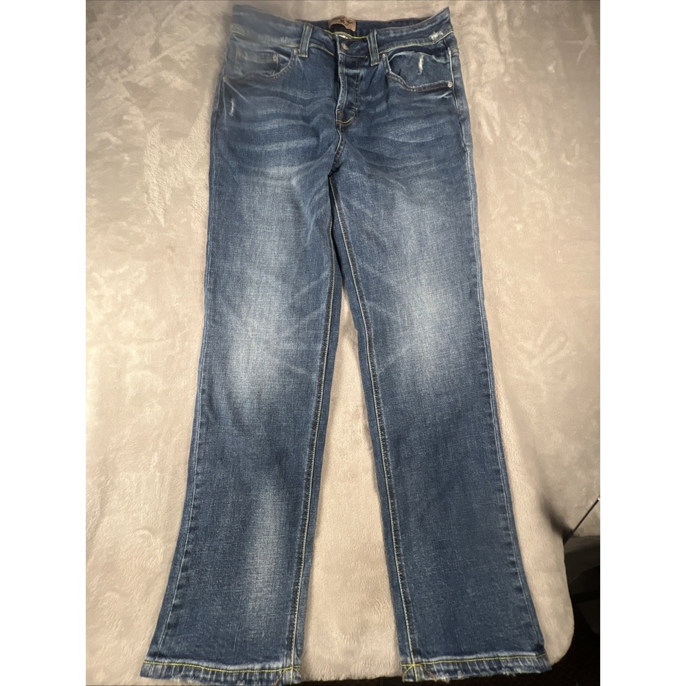 Gilded Age Men's Dark Indigo Whiskered Stretch Jeans Size 32x32